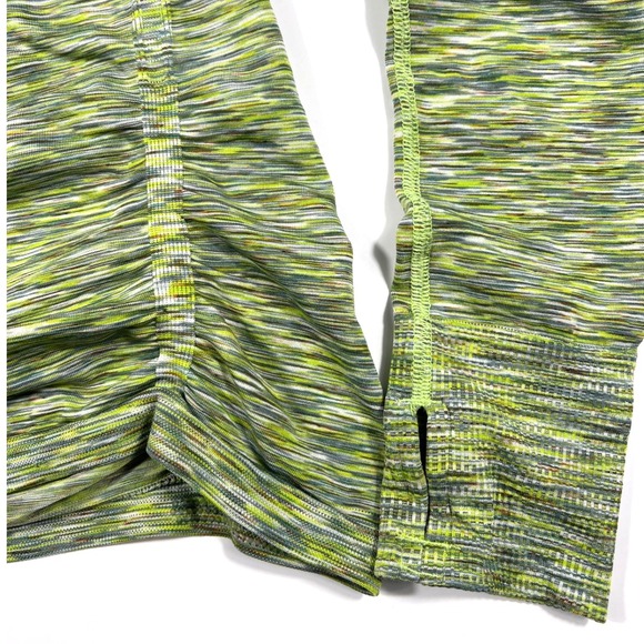 Athleta FastTrack Long Sleeve Top Space Dye Green Small Running Training Gym EUC - Picture 3 of 9